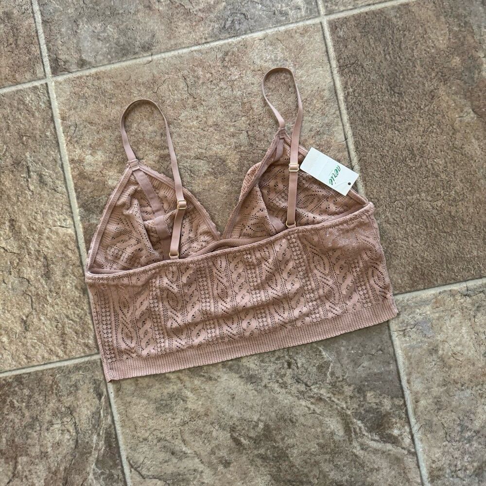 Aerie Bralette Tan Size Small - Picture 6 of 9